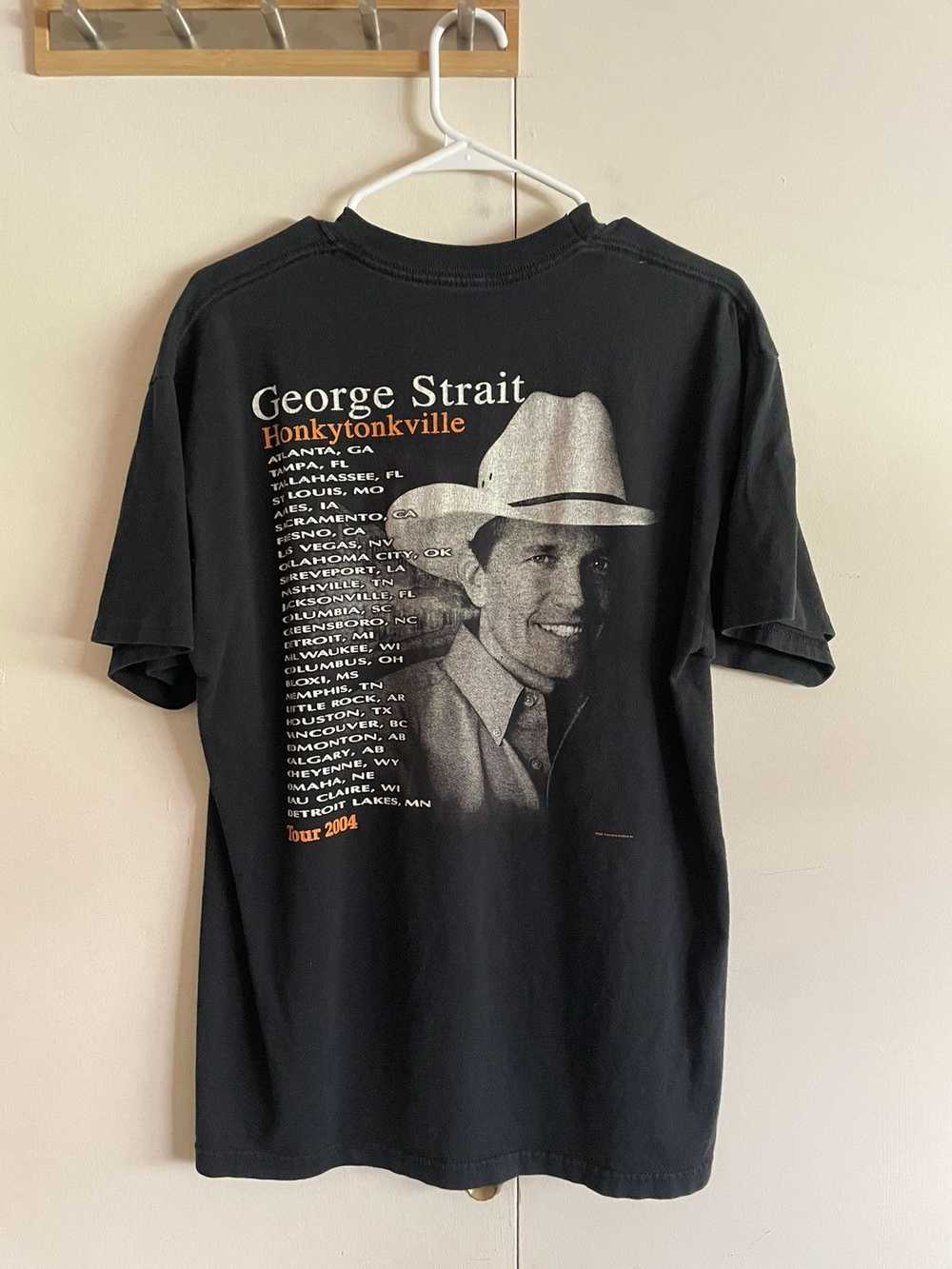 Band Tees × Vintage Vintage George Strait Band To… - image 2