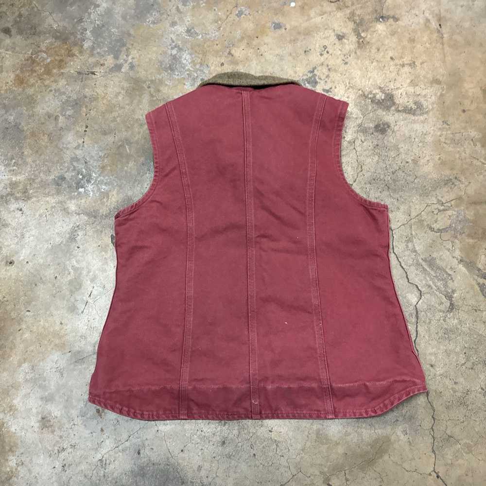 Carhartt × Vintage Pink Carhartt vest womens large - image 3