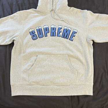 Supreme Supreme Icy Ace Hooded Sweatshirt Grey Me… - image 1