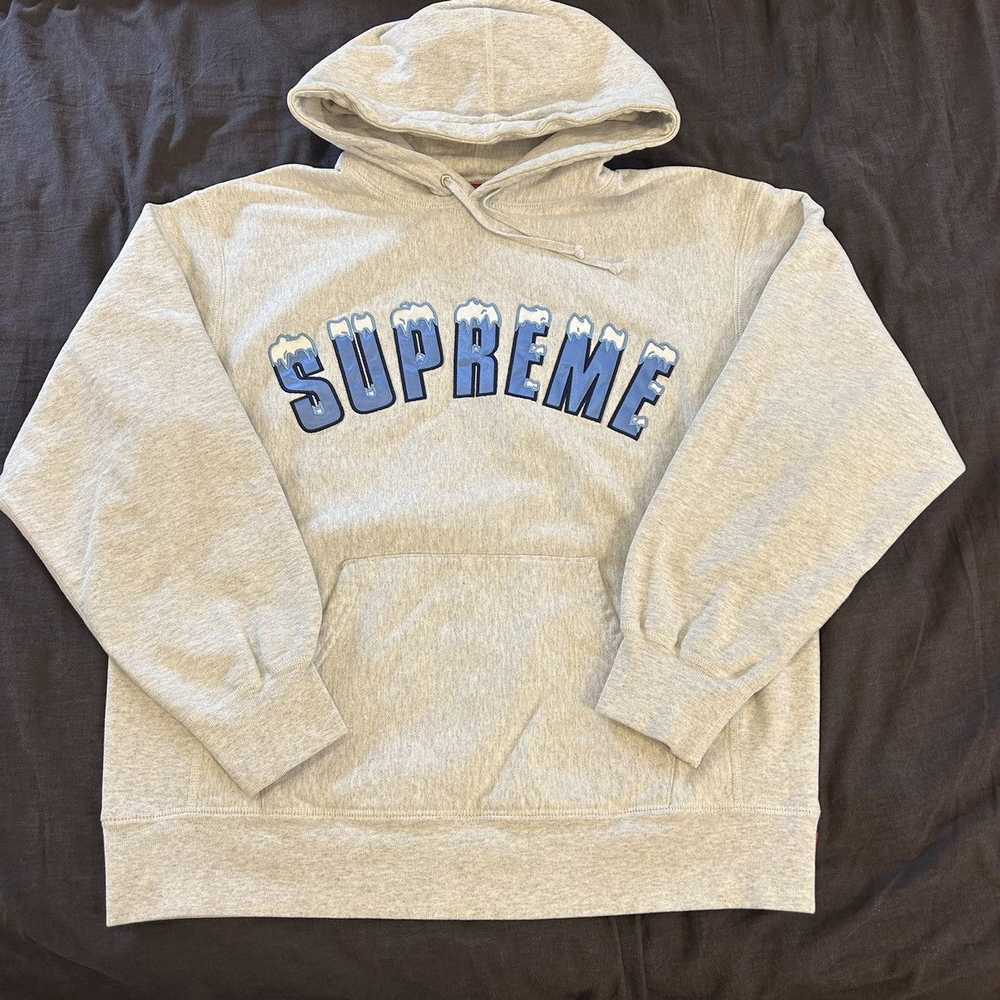 Supreme Supreme Icy Ace Hooded Sweatshirt Grey Me… - image 2