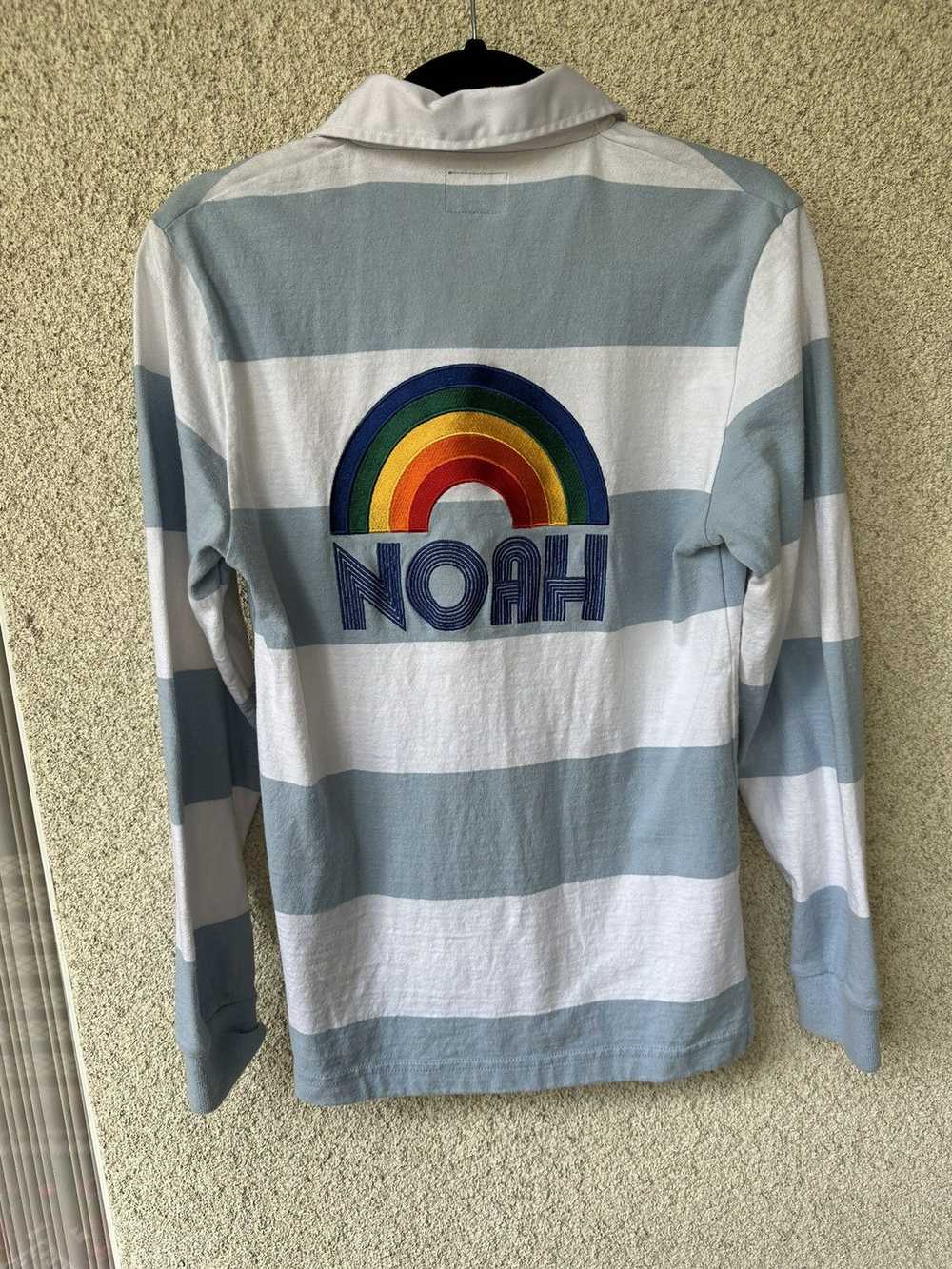 Noah Noah Rainbow Logo Rugby Shirt - image 1