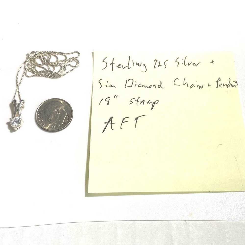Sterling Silver AFT# Sterling 925 Silver & Sim Di… - image 11