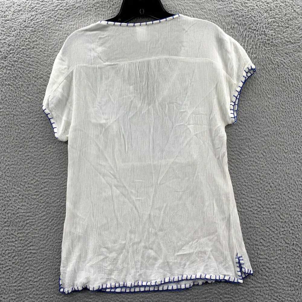 Vintage BILA Blouse Womens Medium Top Short Sleev… - image 2