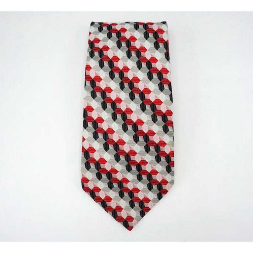 Vintage Polyester Tie Necktie Trevira Wide 4" 197… - image 2