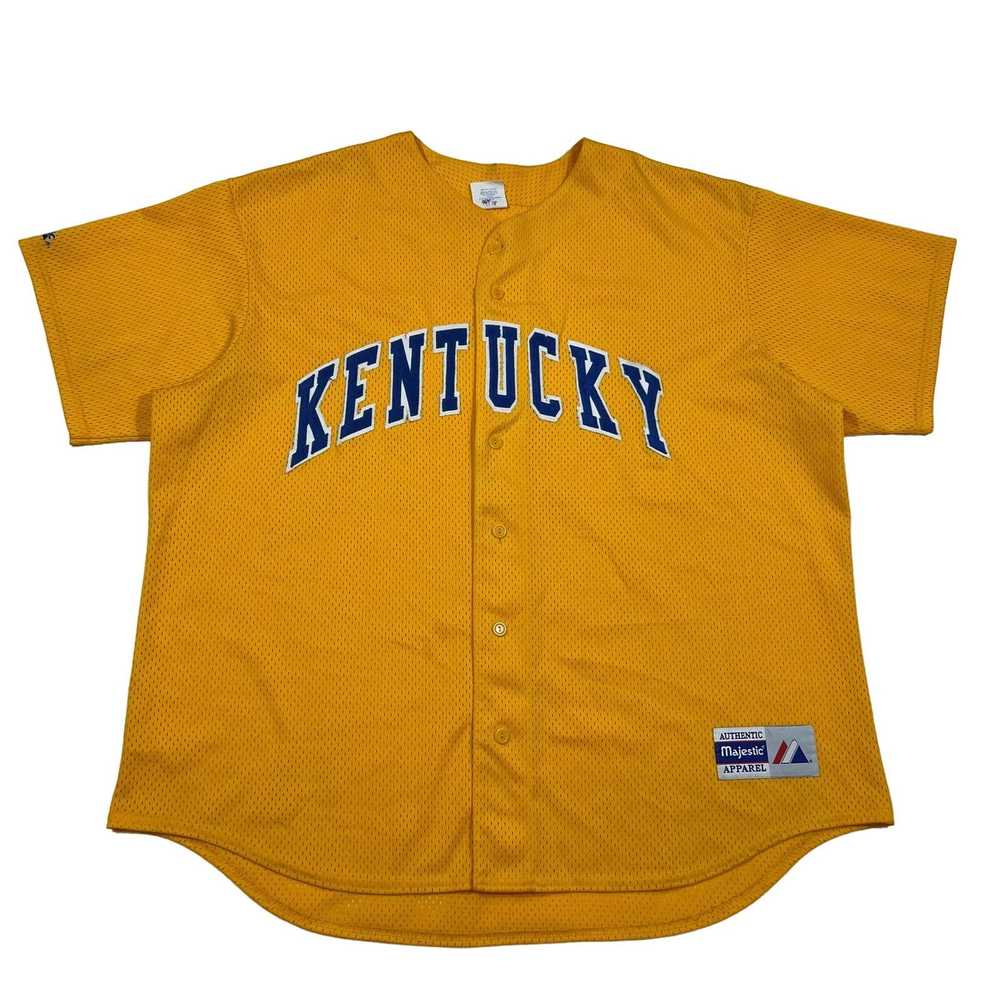 Majestic Vintage 90's Kentucky baseball jersey ye… - image 1