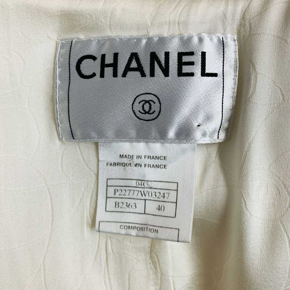 Chanel Cream Cotton Acrylic Textured Jacket - image 5