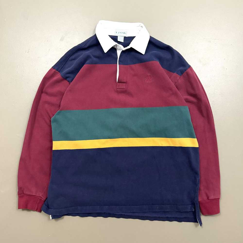 Izod × Sportswear × Vintage VTG IZOD Striped Canv… - image 1