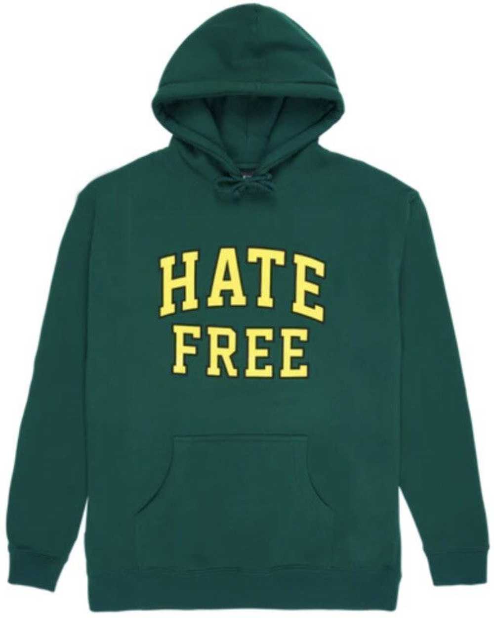 Pleasures Pleasures forest green Hate free hoodie… - image 1
