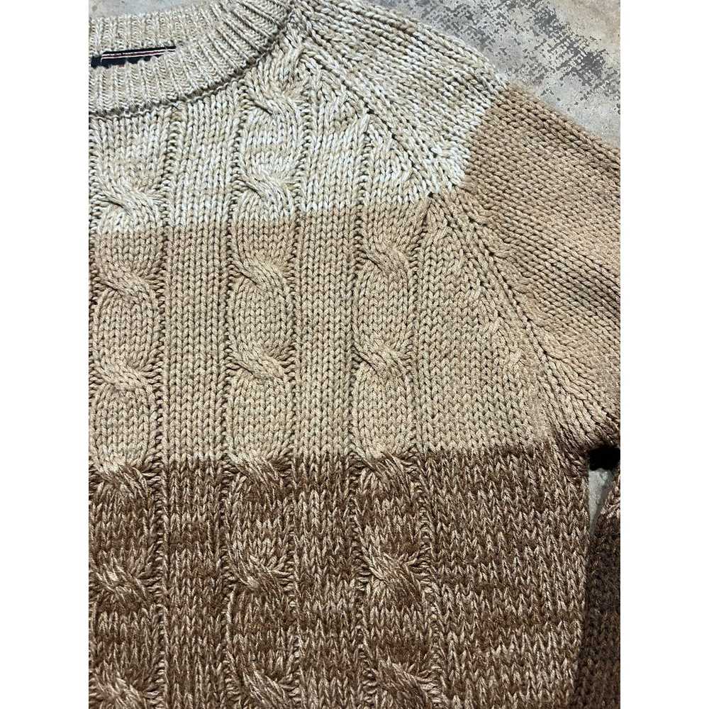 Vintage Vintage 80s Youngbloods Brown Cable Knit … - image 2