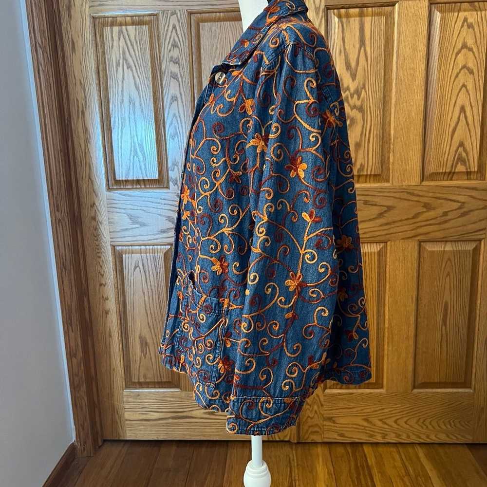 Vintage April Cornell Denim Dress with Matching J… - image 8