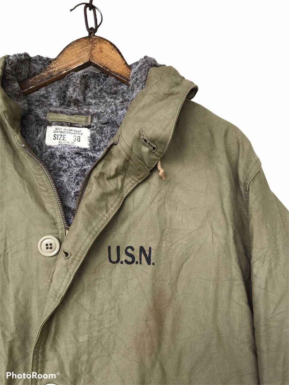 Military × Mink Fur Coat × Usn Vintage Houston Us… - image 6