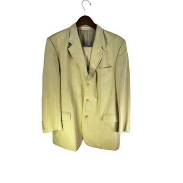 Celio Celio* Mens Suit Tan Size 42 Pleated Front P