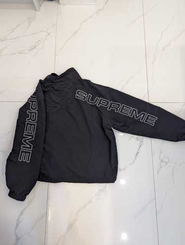 Supreme Supreme spellout embroidered track jacket