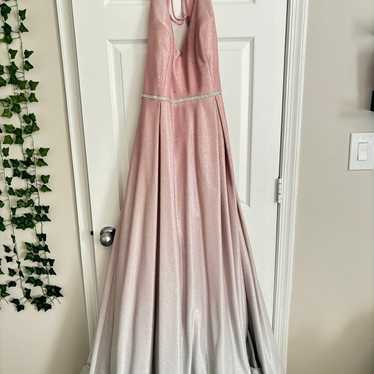 Ombre Pink/light blue Gown - image 1