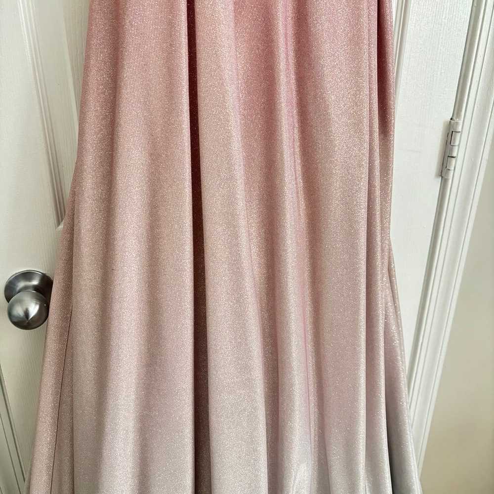 Ombre Pink/light blue Gown - image 2