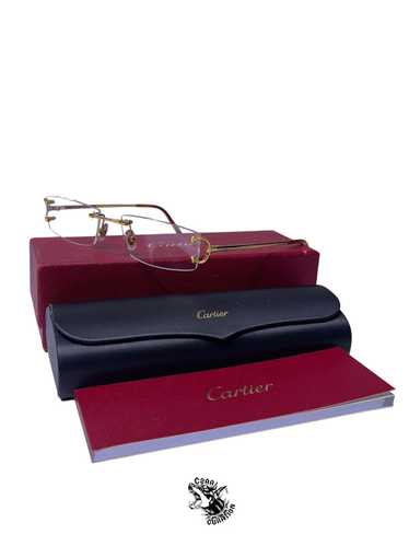 Cartier Cartier Big C wire glasses clear