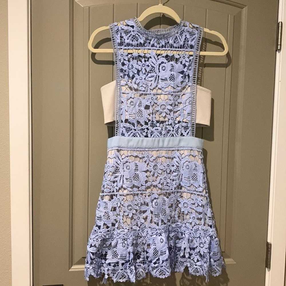 SELF-PORTRAIT Lace Pattern Mini Dress - image 4