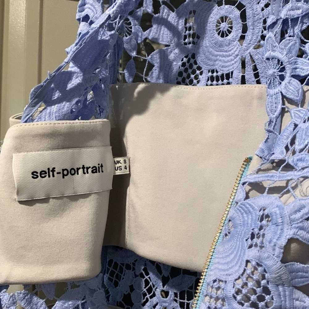 SELF-PORTRAIT Lace Pattern Mini Dress - image 8