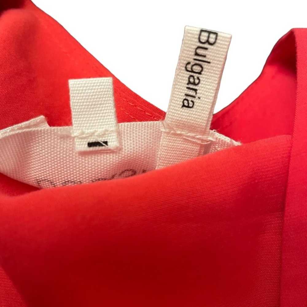ba&sh Cauka Red Belted Tie Waist Crossover Dress … - image 9