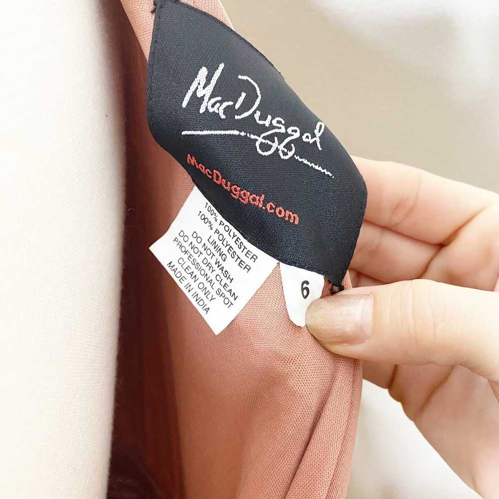 Mac Duggal Copper Sequin One Sleeve High Slit Dre… - image 9