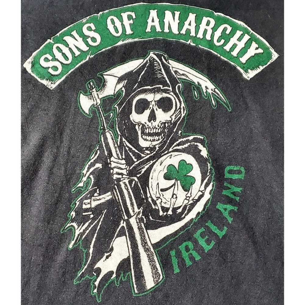 Sons Of Anarchy Ireland Shirt Mens Small Faded Bl… - image 2