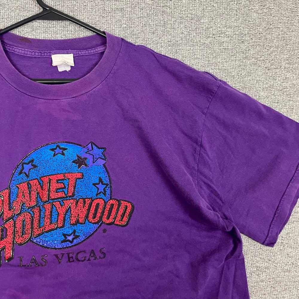 vintage 1990s royal purple planet hollywood logo … - image 3