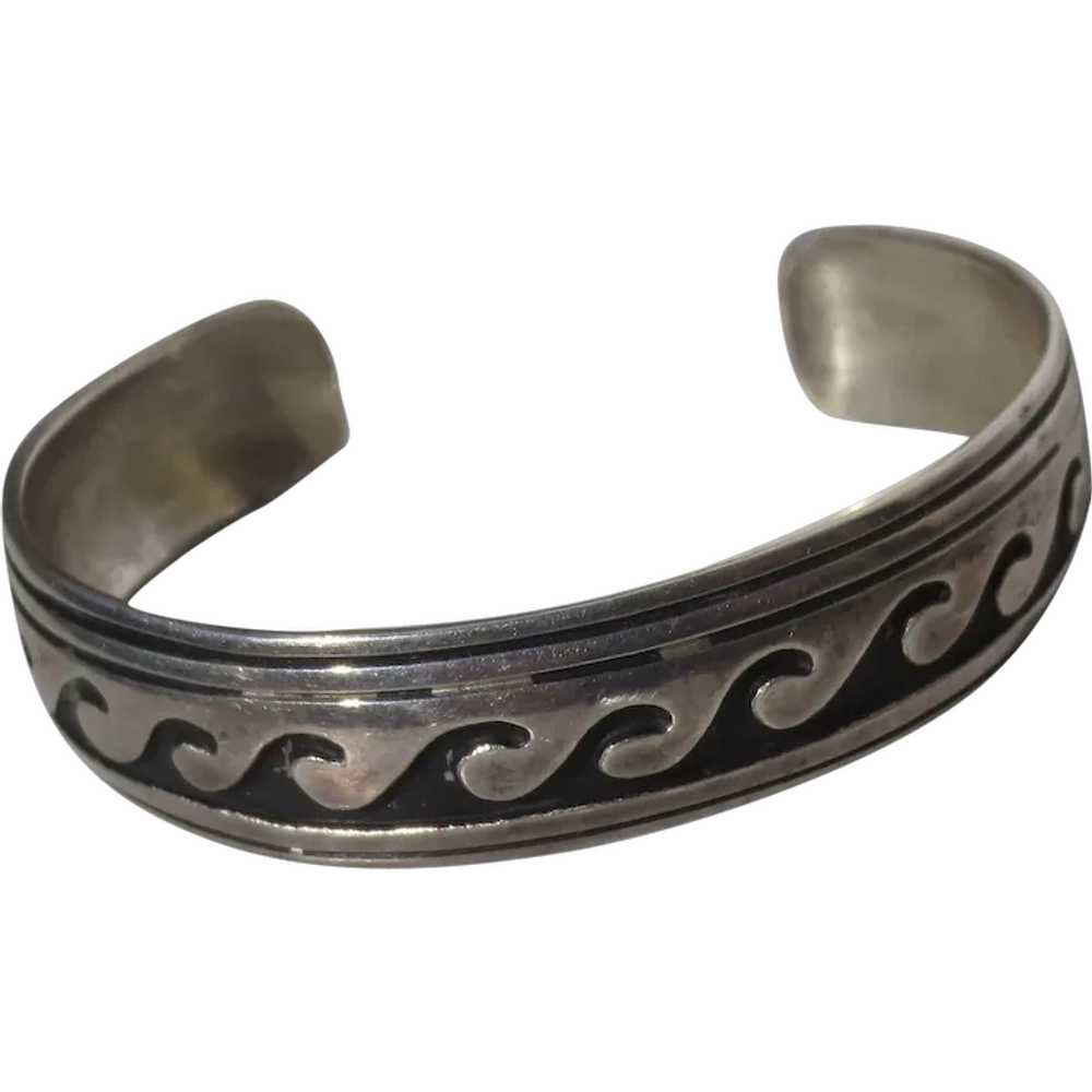 Thomas Charley Open Cuff Bracelet Navajo Jewelry - image 1