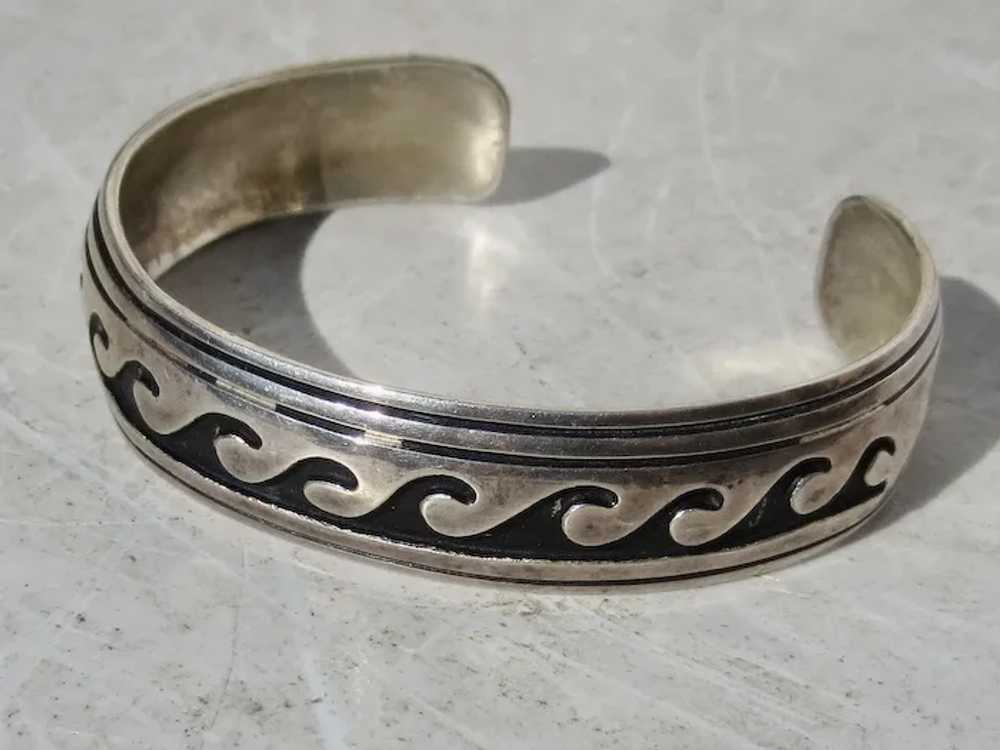 Thomas Charley Open Cuff Bracelet Navajo Jewelry - image 2