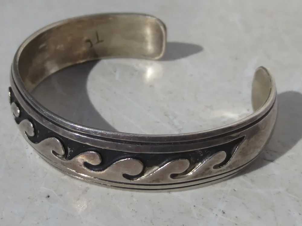 Thomas Charley Open Cuff Bracelet Navajo Jewelry - image 3