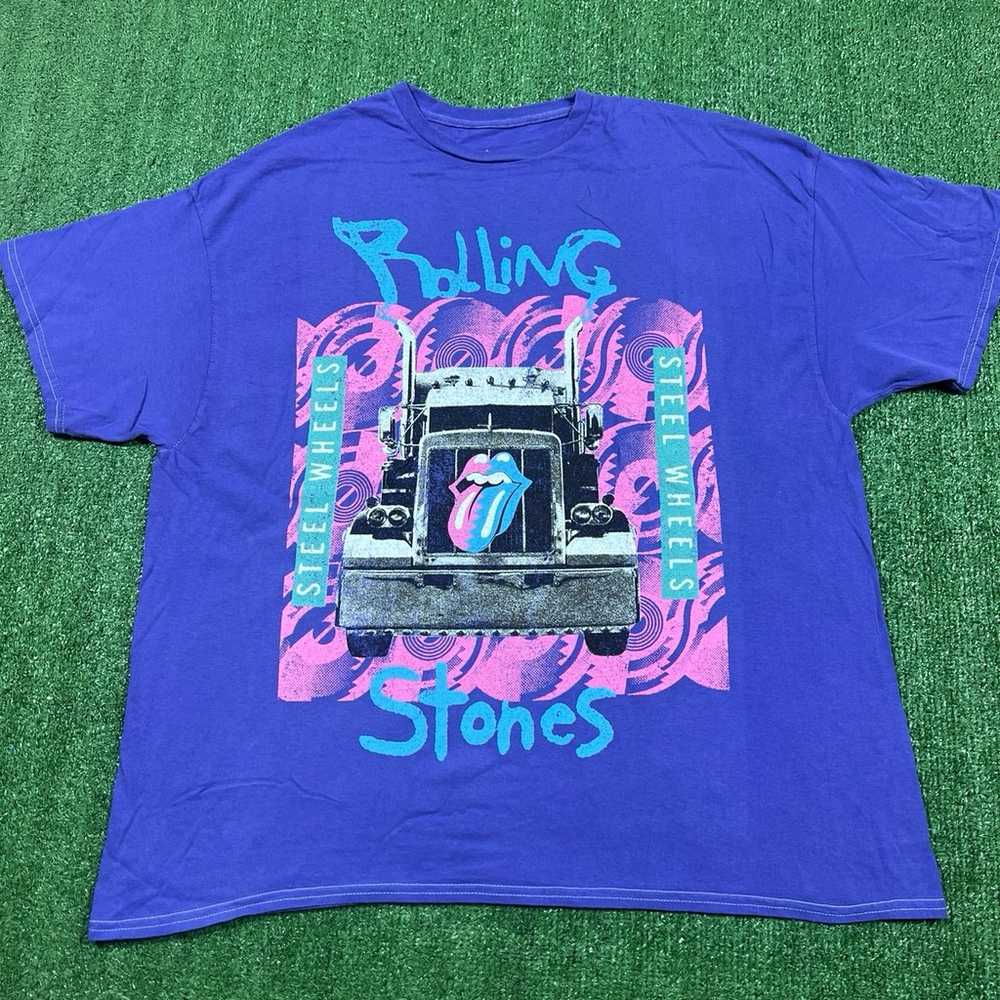 The Rolling Stones Steel Wheels Tour Shirt Sz All - image 1