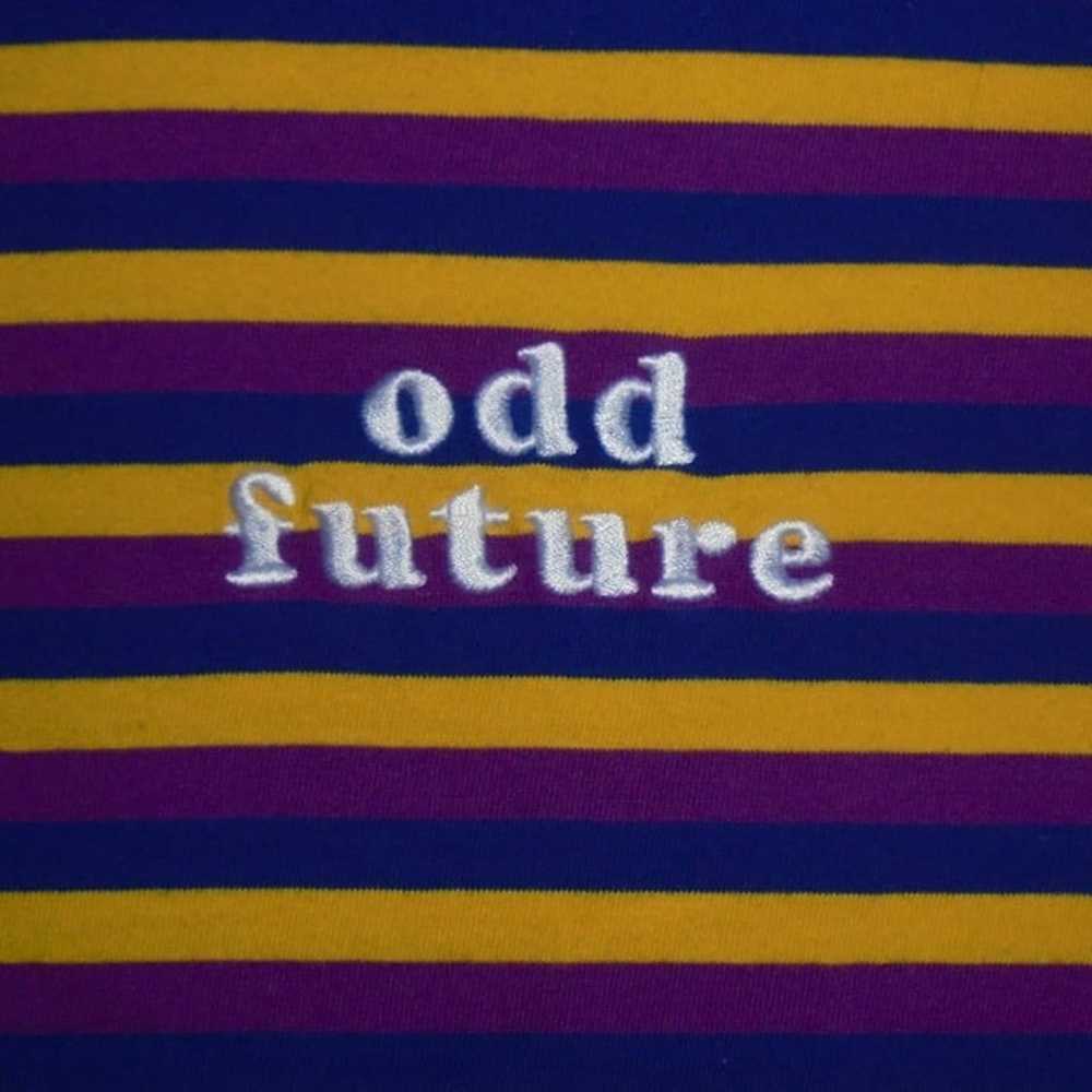 Odd Future Striped Stripes Purple Yellow Blue Shi… - image 3