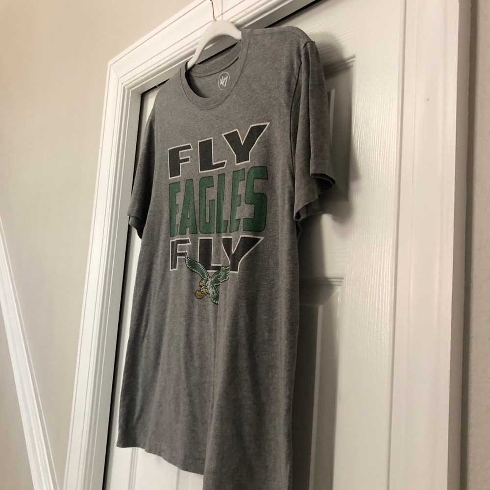 Men's Philadelphia Eagles NFL Fly Eagles Fly Gray… - image 10