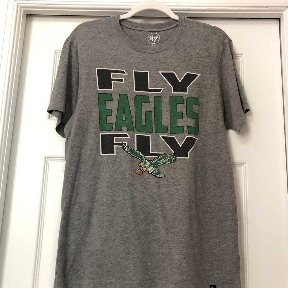 Men's Philadelphia Eagles NFL Fly Eagles Fly Gray… - image 2