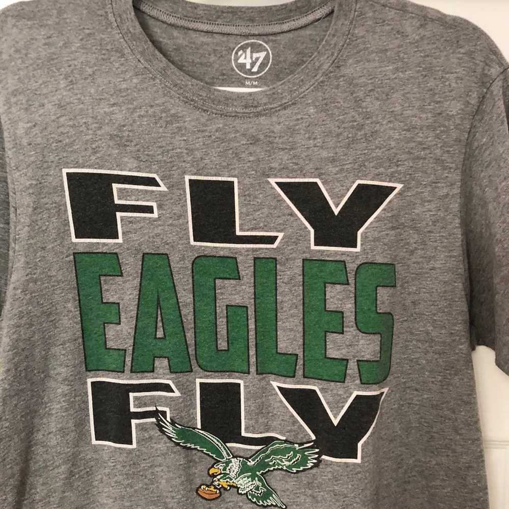 Men's Philadelphia Eagles NFL Fly Eagles Fly Gray… - image 3