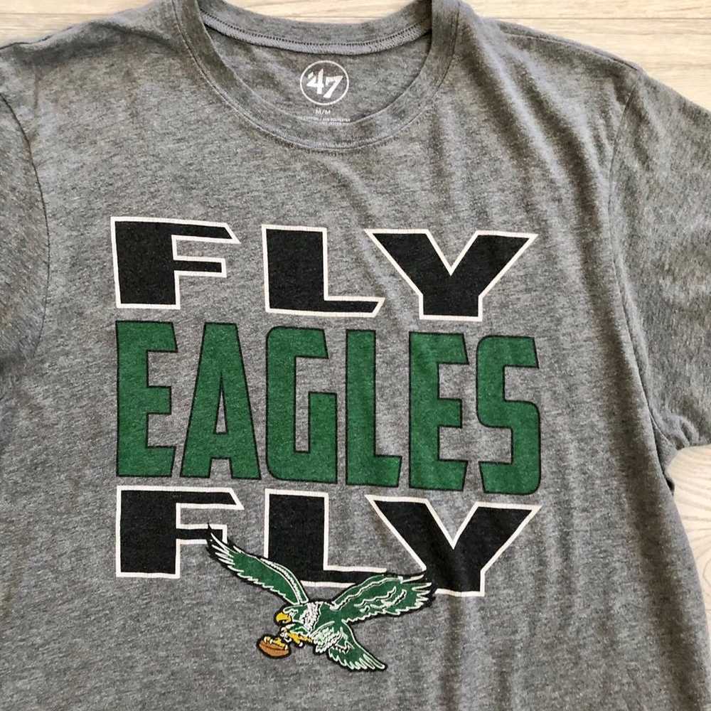 Men's Philadelphia Eagles NFL Fly Eagles Fly Gray… - image 6