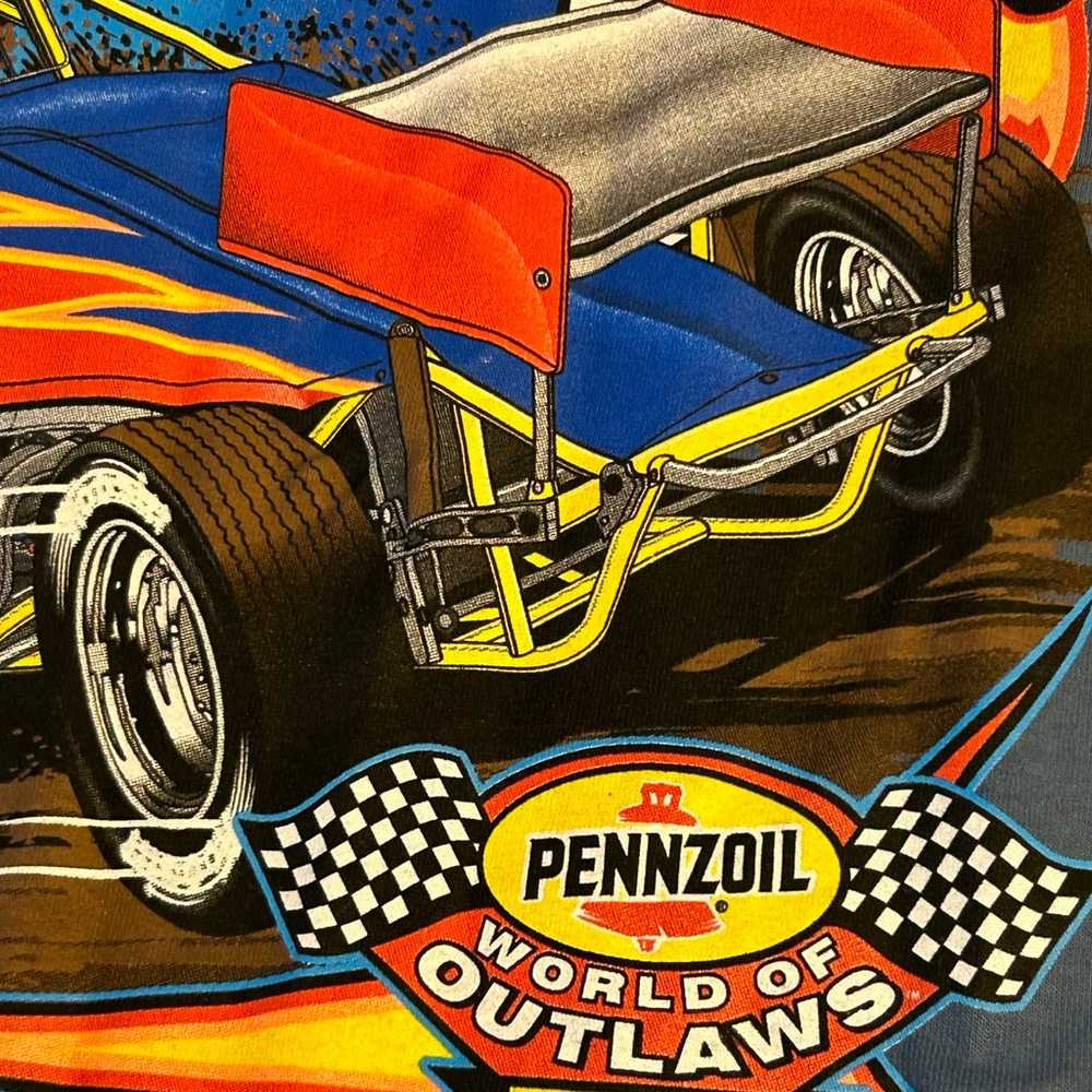 Vintage Pennzoil World Of Outlaws 2002 tour tshir… - image 2