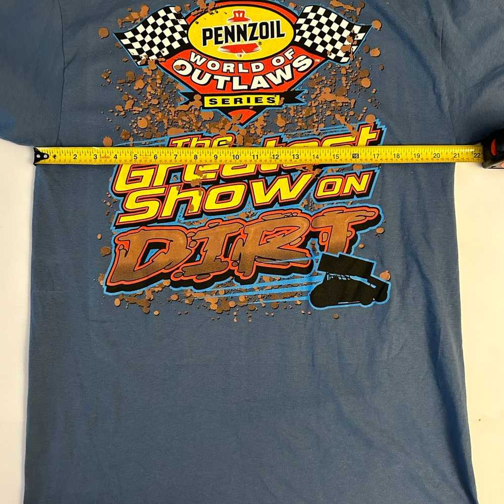 Vintage Pennzoil World Of Outlaws 2002 tour tshir… - image 6