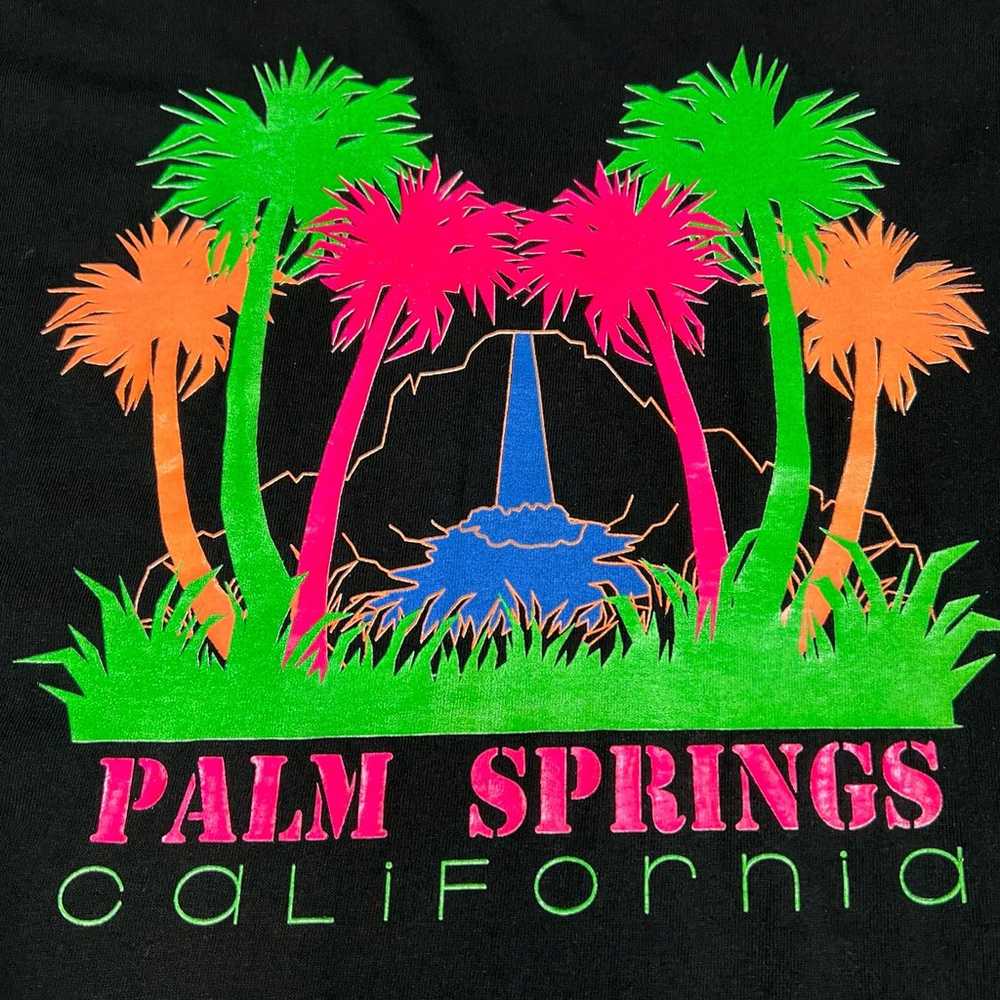 Vintage 90s Neon Palm Spring California Palm Tree… - image 3