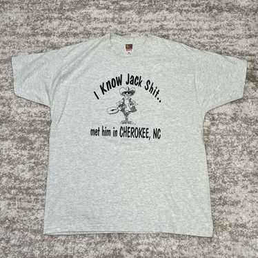 RARE Vintage 90s Art Comedy Humor T shirt I Know … - image 1