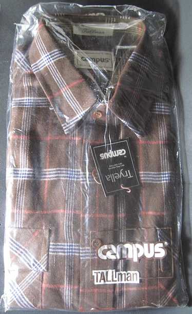 Campus Flannel Vintage Long Sleeve Shirt in Packa… - image 1