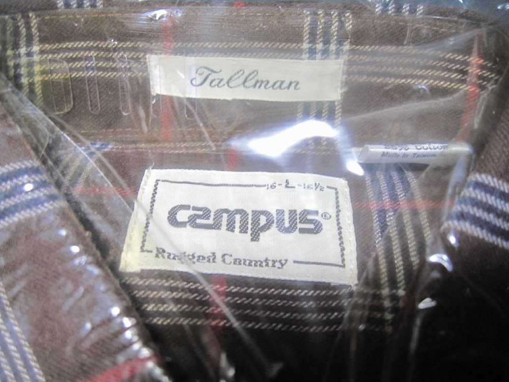 Campus Flannel Vintage Long Sleeve Shirt in Packa… - image 3