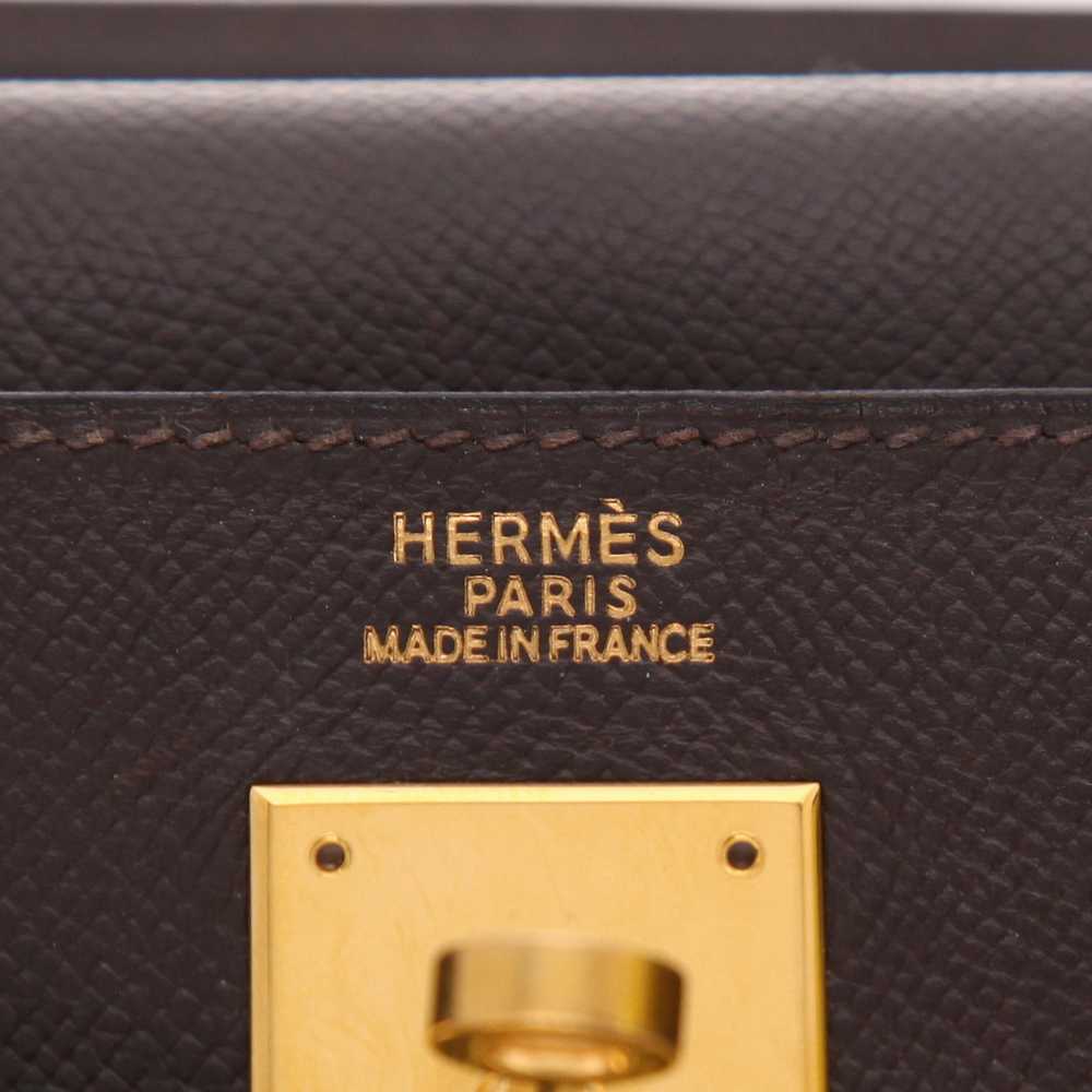 Hermès Kelly 32 cm handbag in brown Courchevel le… - image 3