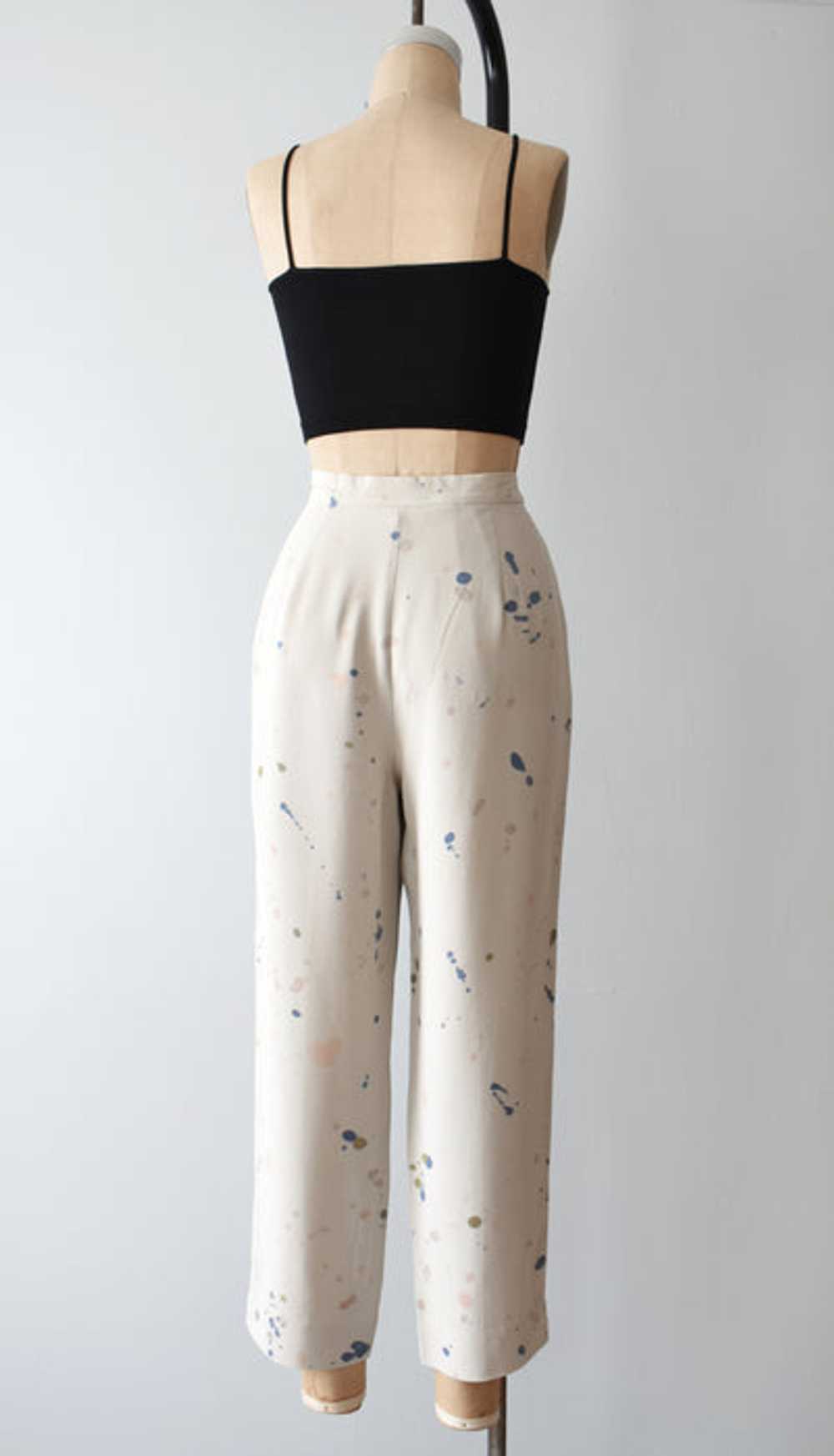 hand-painted vintage silk pants (l) - image 6