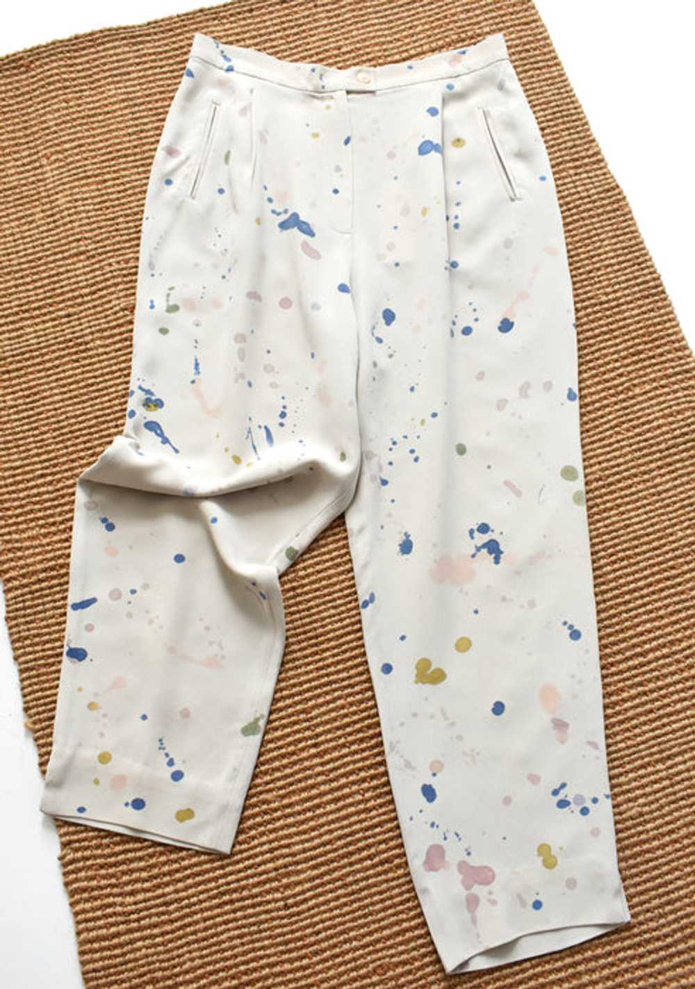 hand-painted vintage silk pants (l) - image 7