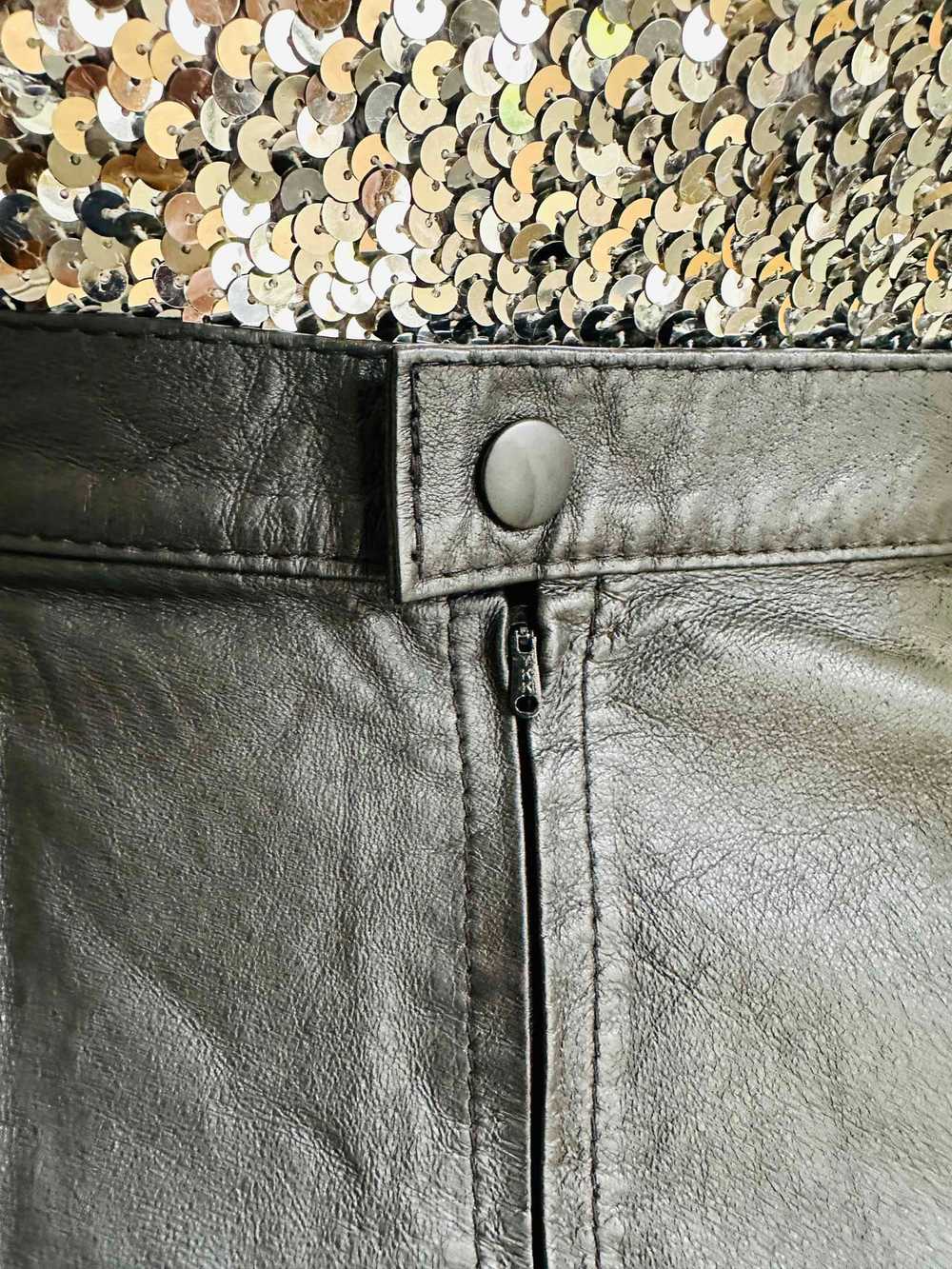 Y2K Wilsons Leather Black Mini Skirt - image 4
