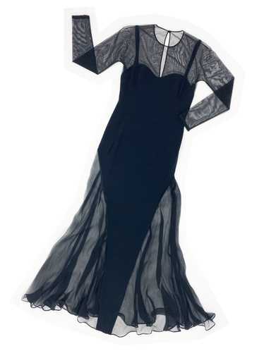 Gianfranco Ferre 90s sheer chiffon dress - image 1
