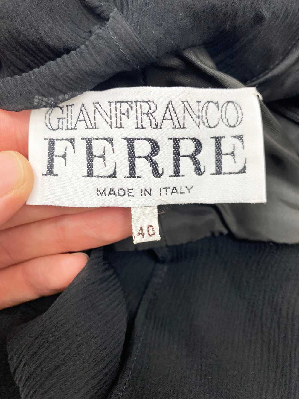 Gianfranco Ferre 90s sheer chiffon dress - image 3