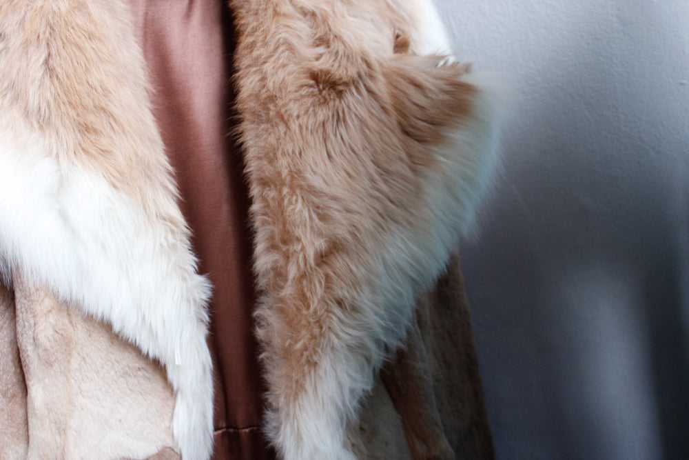 1970s Blonde Mink Fur Wrap Coat - M/L - image 11