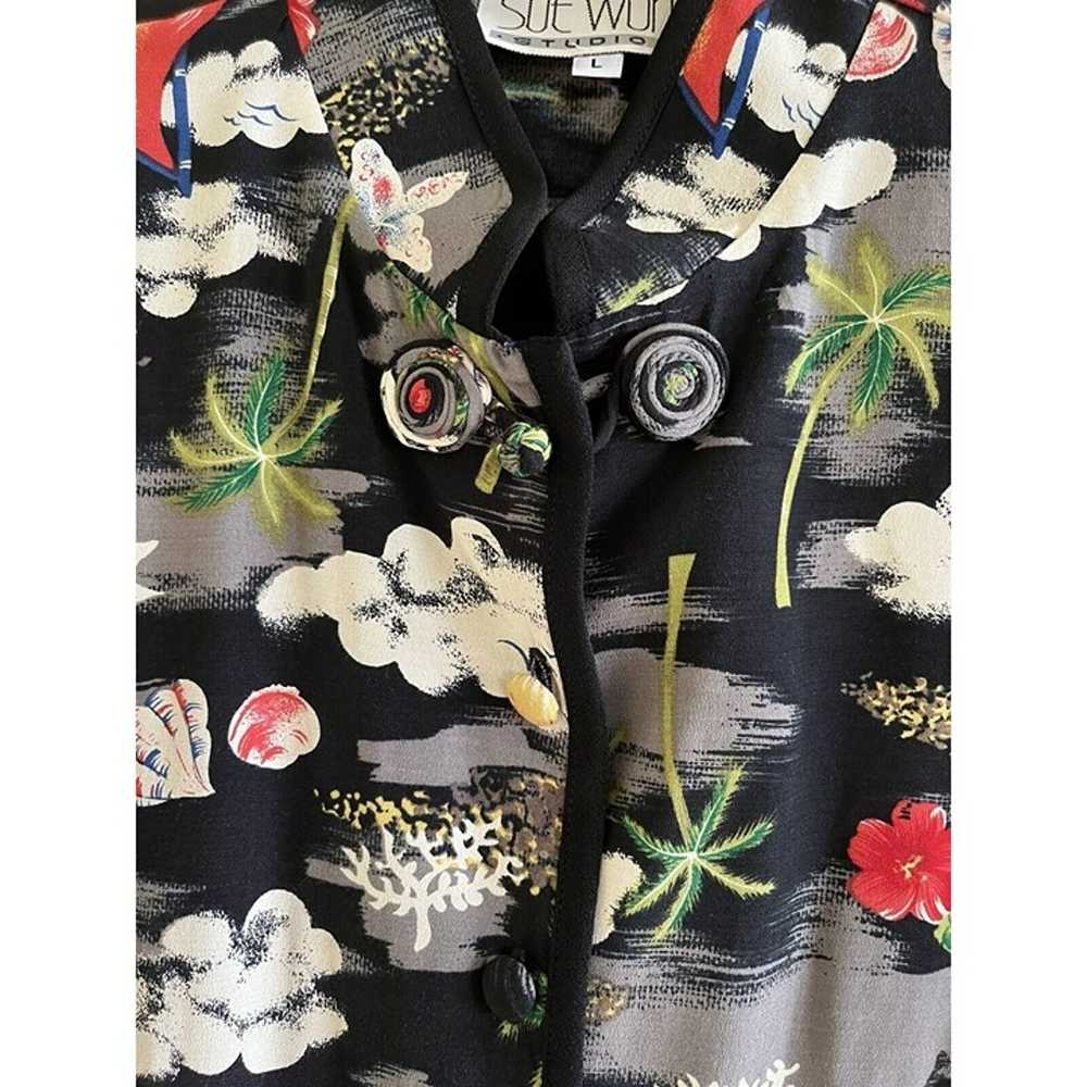 Vintage Sue Wong Studios Asian Inspired tunic top… - image 2