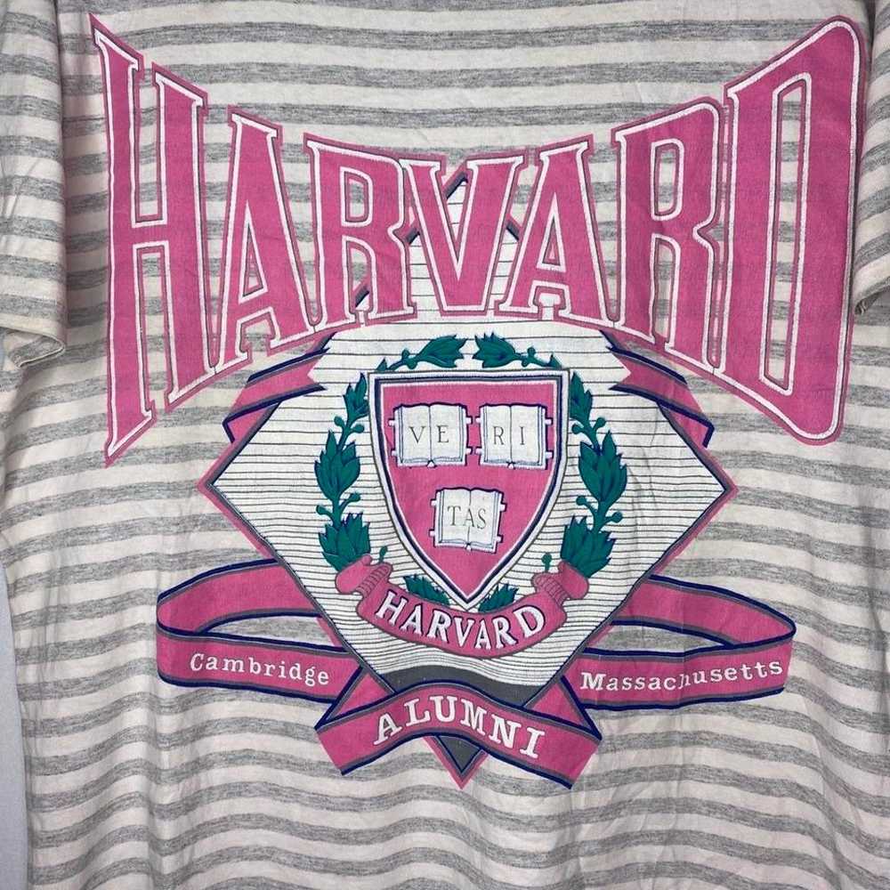 Vintage Harvard Alumni Stripped Pink Shirt - image 2